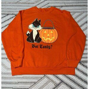 Vintage Looney Tunes Warner Bros "Got Candy"Halloween Graphic Crewneck Sweater